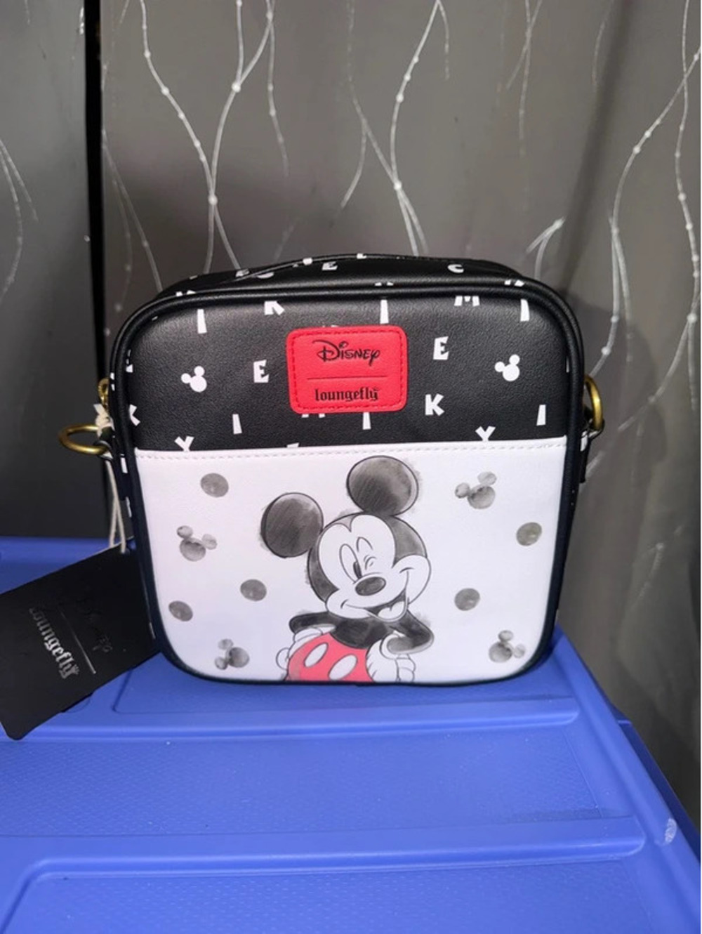 Loungefly Disney Mickey Mouse Camera Crossbody Bag NWT